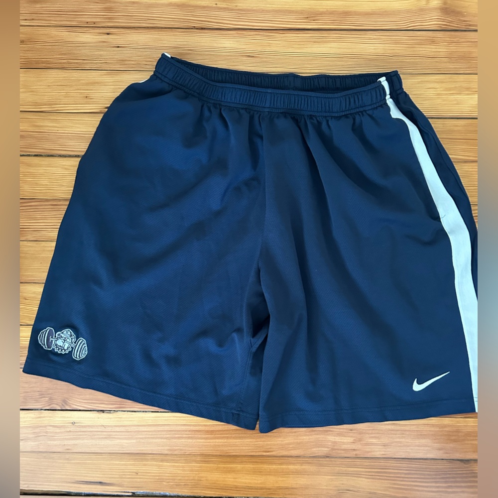 Nike Mens Navy Shorts with Georgetown Bulldog
